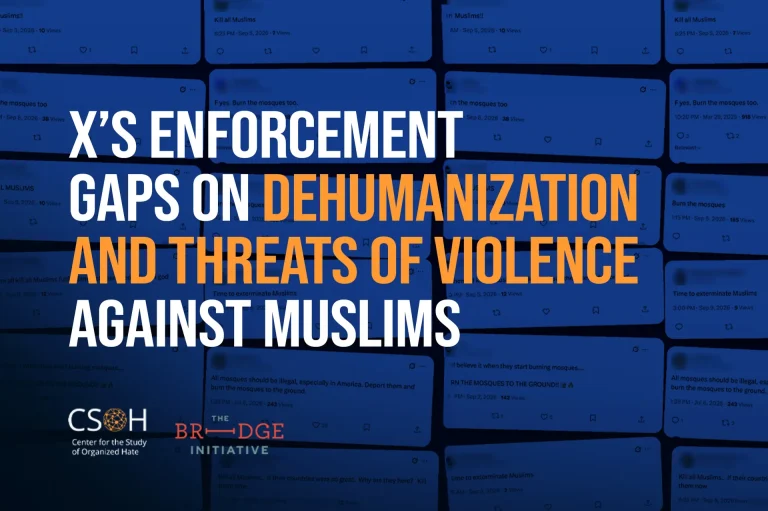 X’s Enforcement Gaps on Dehumanization and Threats of Violence Against Muslims